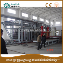 Ligne de production de la presse à chaud HPL / ligne de production de la machine à pression haute pression / formica